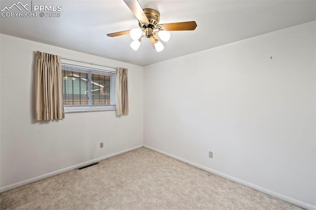 2043 Patrician Way, Colorado Springs, CO 80909 - carpeted empty room featuring baseboards and a ceiling fan