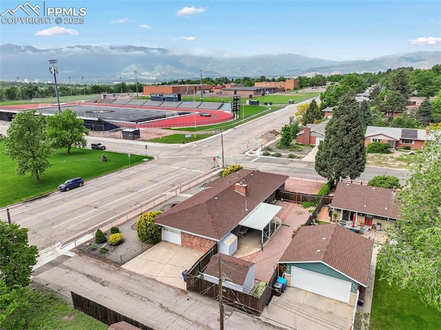 2043 Patrician Way, Colorado Springs, CO 80909 - drone / aerial view of a mountainous background
