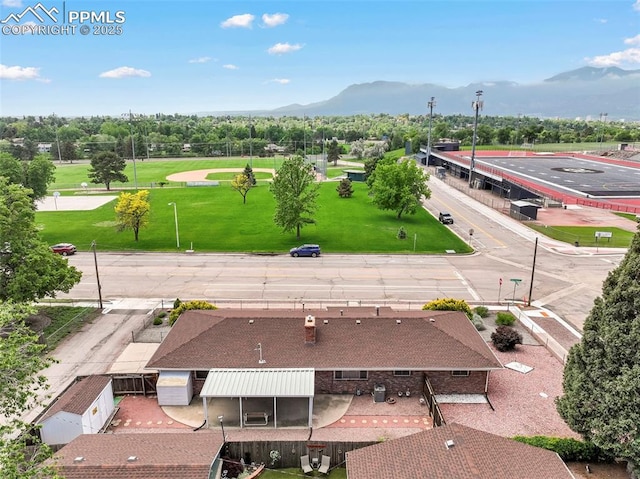 2043 Patrician Way, Colorado Springs, CO 80909 - bird's eye view of a mountainous background