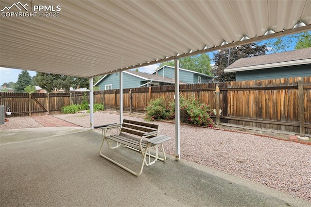 2043 Patrician Way, Colorado Springs, CO 80909 - fenced backyard with a patio