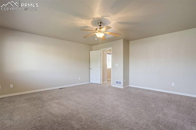 2305 Reed Grass Way, Colorado Springs, CO 80915 - spare room with ceiling fan, carpet flooring, and baseboards