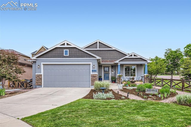 8084 Cinnamon Ct, Colorado Springs, CO 80927 - craftsman-style house featuring a garage and concrete driveway
