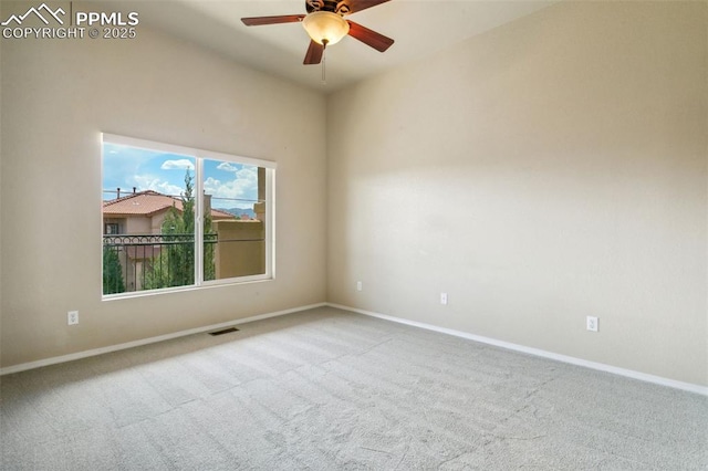 4710 Sand Mountain Pt, Colorado Springs, CO 80923 - empty room with carpet floors and a ceiling fan