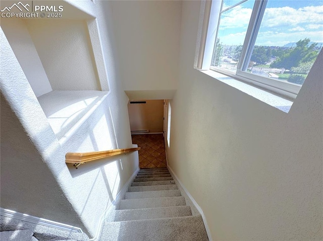 4710 Sand Mountain Pt, Colorado Springs, CO 80923 - stairs with baseboards