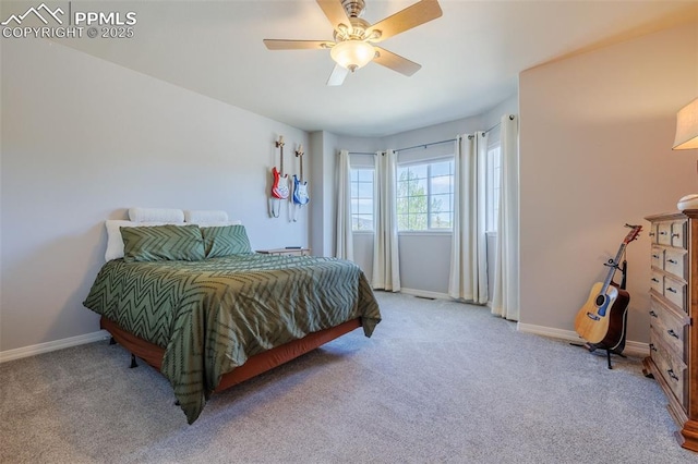 14095 Gleneagle Dr, Colorado Springs, CO 80921 - bedroom featuring carpet floors and a ceiling fan