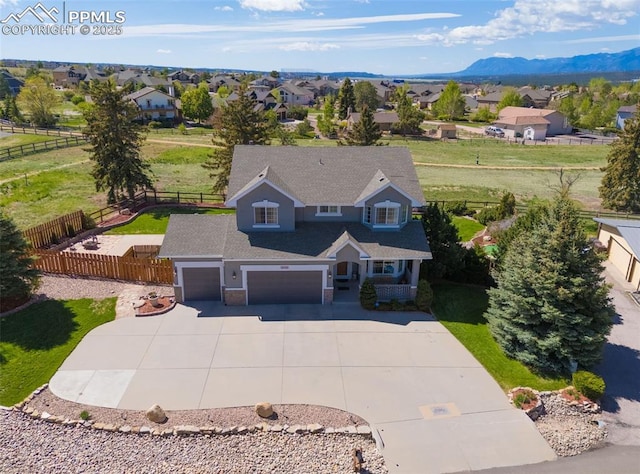 14095 Gleneagle Dr, Colorado Springs, CO 80921 - aerial view of residential area with a mountainous background