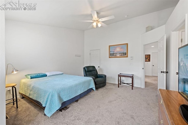 1749 Victorian Pt, Colorado Springs, CO 80905 - bedroom featuring carpet and ceiling fan