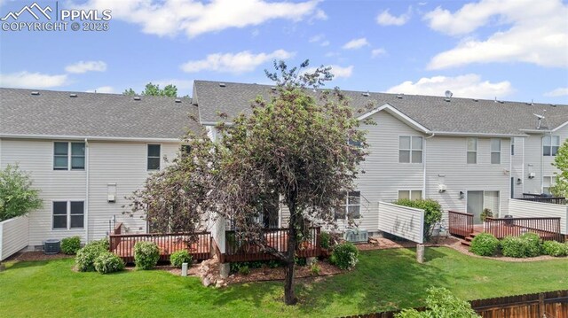 1749 Victorian Pt, Colorado Springs, CO 80905 - back of property with a deck