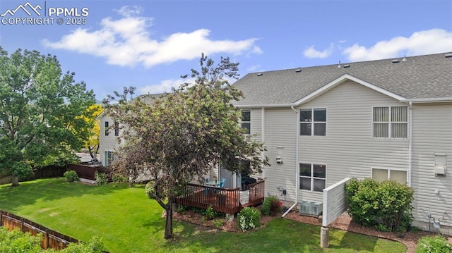 1749 Victorian Pt, Colorado Springs, CO 80905 - back of house with a wooden deck