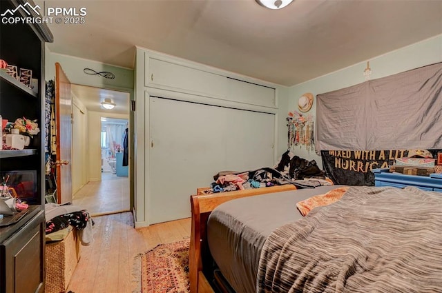 128 W Eaton Ave, Cripple Creek, CO 80813 - bedroom with light wood finished floors