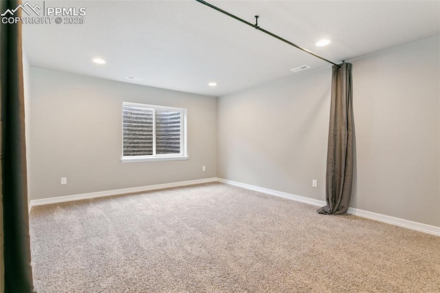 6862 Simcoe Dr, Colorado Springs, CO 80925 - carpeted spare room featuring recessed lighting and baseboards