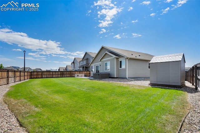6862 Simcoe Dr, Colorado Springs, CO 80925 - rear view of property with a hot tub and a residential view