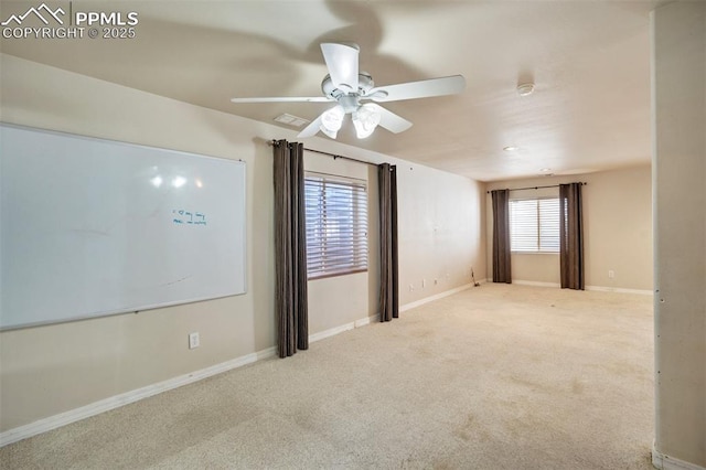 55 Misty Creek Dr, Monument, CO 80132 - carpeted spare room with a ceiling fan and baseboards