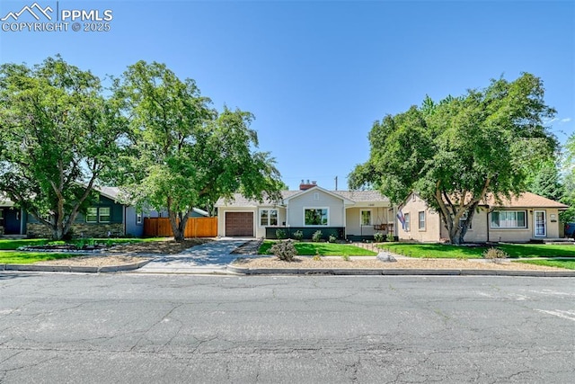 1445 N Foote Ave, Colorado Springs, CO 80909 - view of front of house with driveway and a garage