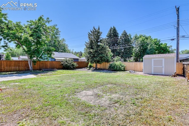 1445 N Foote Ave, Colorado Springs, CO 80909 - fenced backyard featuring a storage shed