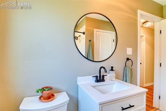 1445 N Foote Ave, Colorado Springs, CO 80909 - bathroom with toilet and vanity