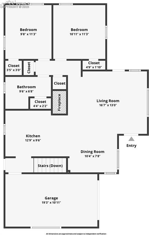 1445 N Foote Ave, Colorado Springs, CO 80909 - view of floor plan / room layout