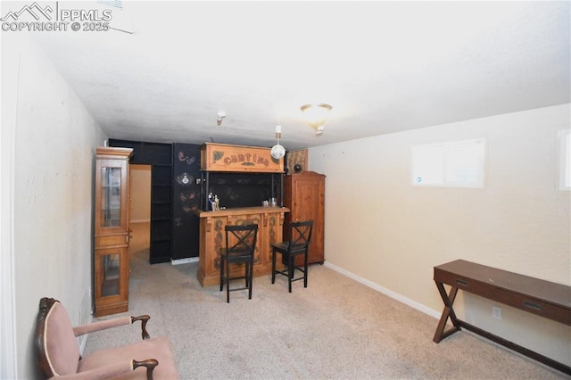 719 Lansing Dr, Colorado Springs, CO 80909 - bar featuring carpet flooring and baseboards