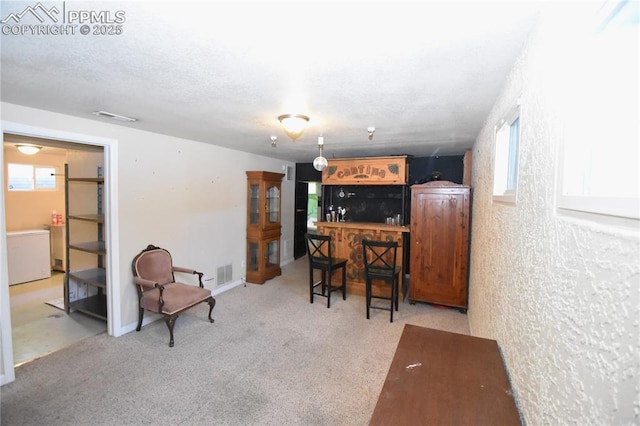 719 Lansing Dr, Colorado Springs, CO 80909 - bar area with plenty of natural light and carpet floors