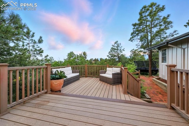 78 Raven Hills Ct, Colorado Springs, CO 80919 - wooden deck with outdoor lounge area