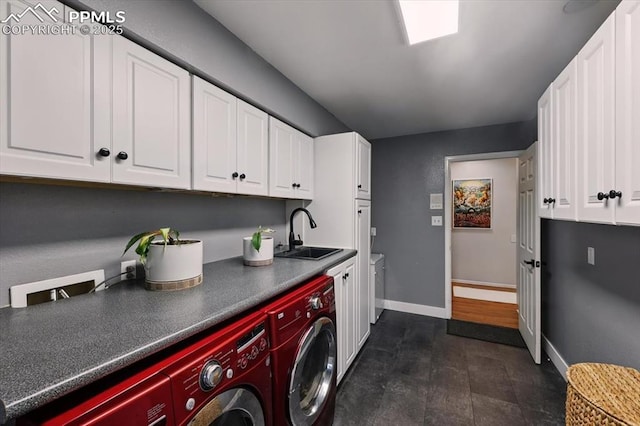 78 Raven Hills Ct, Colorado Springs, CO 80919 - washroom with separate washer and dryer and cabinet space
