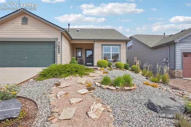 7845 Morning Dew Rd, Colorado Springs, CO 80908 - single story home with an attached garage and driveway