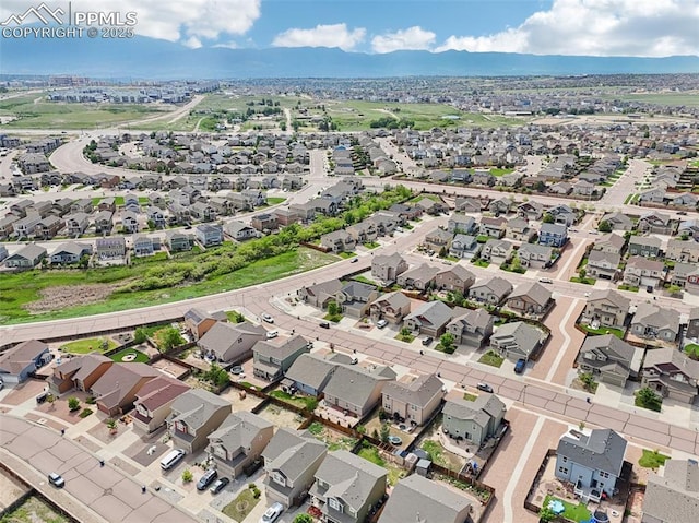 7845 Morning Dew Rd, Colorado Springs, CO 80908 - aerial view of property and surrounding area featuring mountains and nearby suburban area