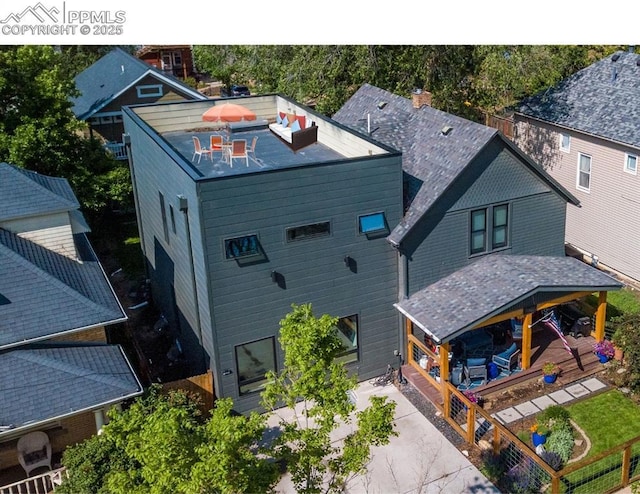 1607 W Pikes Peak Ave, Colorado Springs, CO 80904 - view from above of property