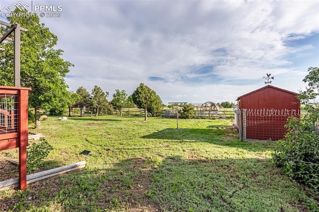 17155 Sagecreek Rd, Peyton, CO 80831 - view of yard with an outbuilding