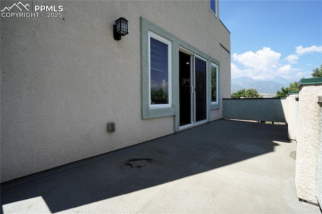 1407 Manitou Blvd, Colorado Springs, CO 80904 - view of patio with a mountain view