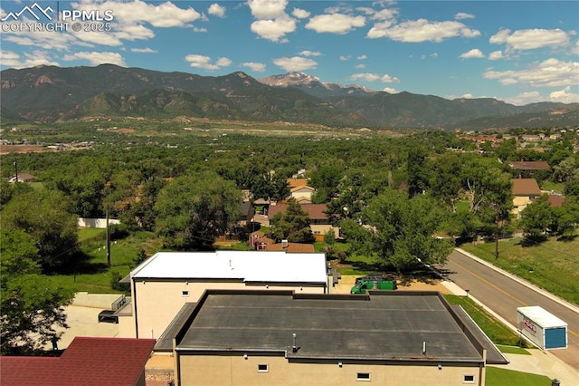 1407 Manitou Blvd, Colorado Springs, CO 80904 - bird's eye view of a mountainous background