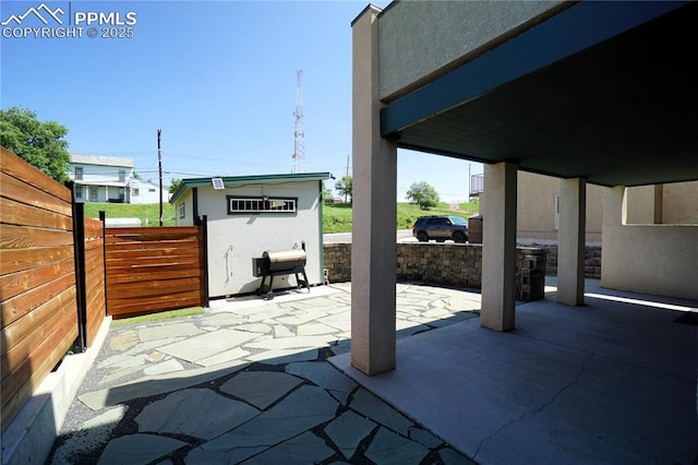 1407 Manitou Blvd, Colorado Springs, CO 80904 - view of patio with an outdoor structure