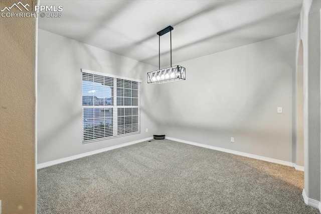 13080 Mt Harvard Dr, Peyton, CO 80831 - unfurnished dining area featuring carpet flooring and baseboards