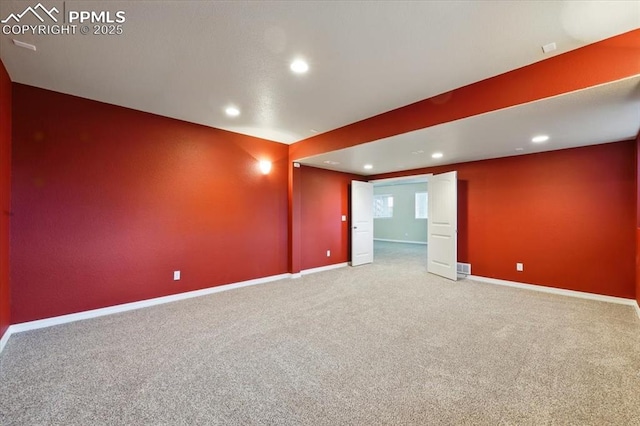 13080 Mt Harvard Dr, Peyton, CO 80831 - carpeted spare room with recessed lighting and baseboards