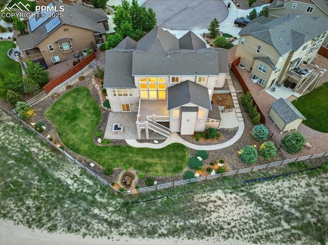 13080 Mt Harvard Dr, Peyton, CO 80831 - aerial perspective of suburban area