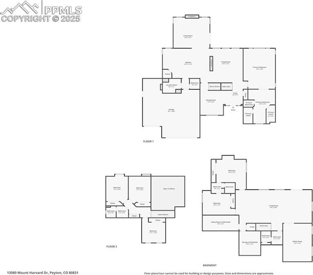 13080 Mt Harvard Dr, Peyton, CO 80831 - view of floor plan / room layout