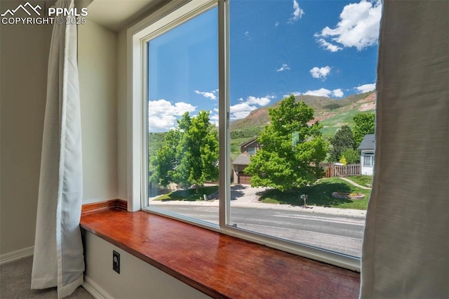 2852 Front Royal Dr, Colorado Springs, CO 80919 - detailed view of baseboards and mountains
