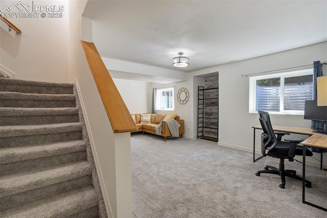 2852 Front Royal Dr, Colorado Springs, CO 80919 - carpeted home office with baseboards