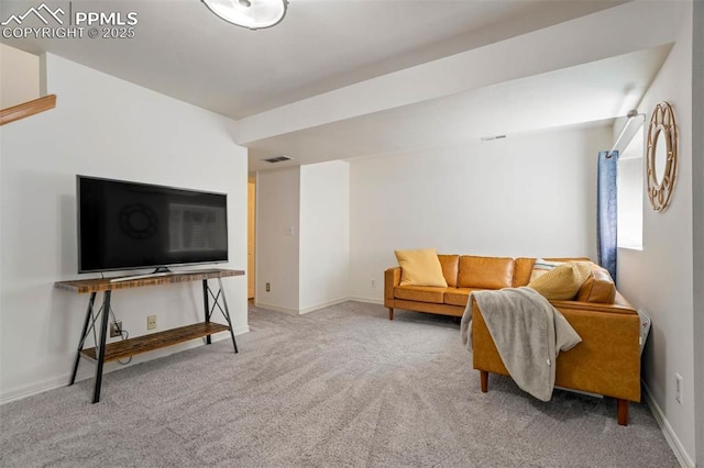 2852 Front Royal Dr, Colorado Springs, CO 80919 - carpeted living room with baseboards