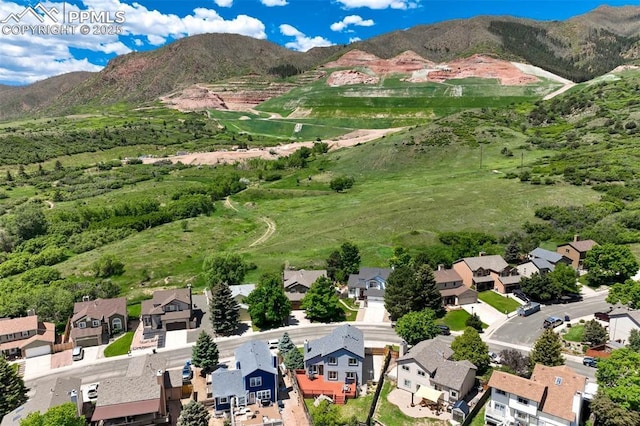 2852 Front Royal Dr, Colorado Springs, CO 80919 - aerial view of residential area with a mountain backdrop