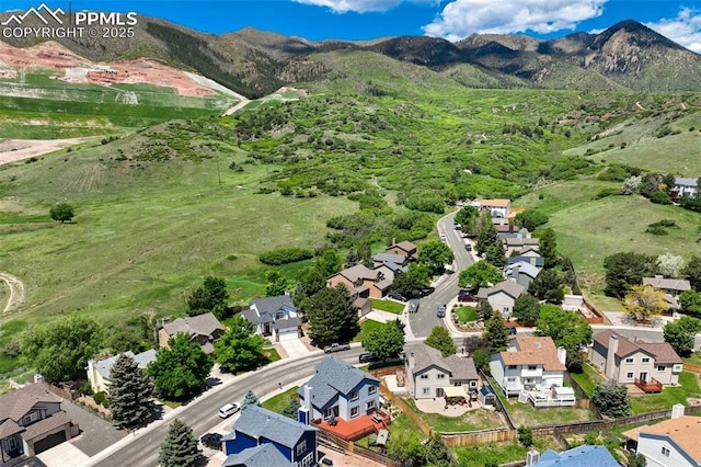 2852 Front Royal Dr, Colorado Springs, CO 80919 - aerial view of residential area with mountains