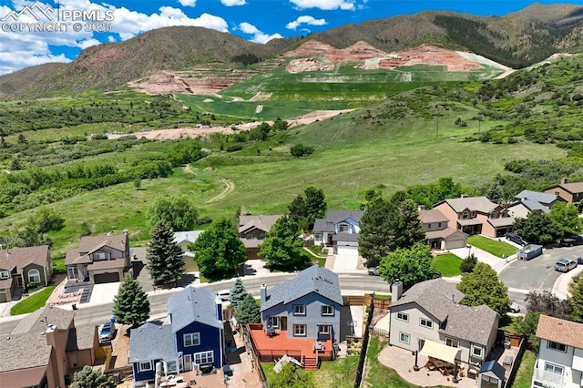 2852 Front Royal Dr, Colorado Springs, CO 80919 - aerial view of residential area featuring a mountainous background