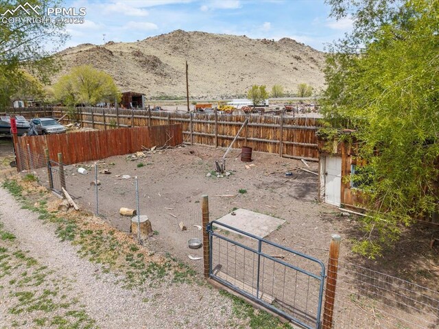 125 1st St, Saguache, CO 81149 - view of yard with a mountain view