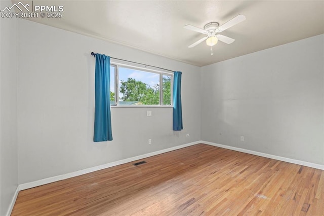 110 Fordham St, Colorado Springs, CO 80911 - spare room featuring light wood-type flooring and ceiling fan