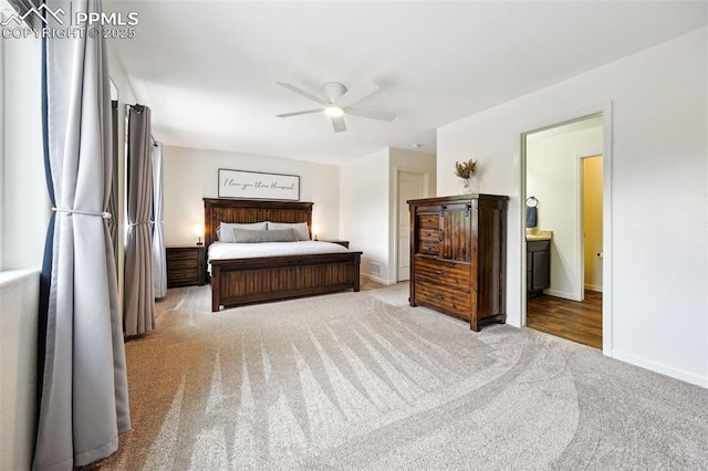 1914 Birmingham Loop, Colorado Springs, CO 80910 - bedroom with carpet floors and ceiling fan