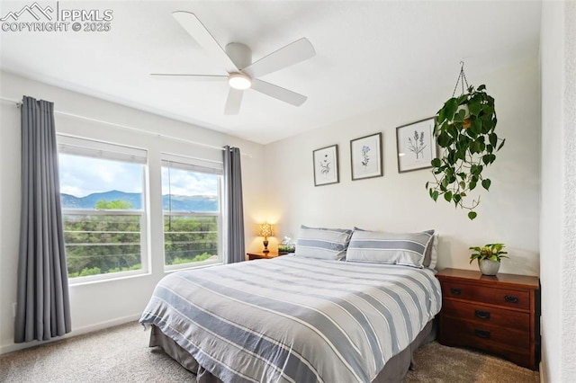 1914 Birmingham Loop, Colorado Springs, CO 80910 - carpeted bedroom with baseboards and ceiling fan