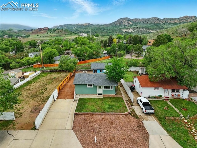 1112 Modes St, Colorado Springs, CO 80904 - view of subject property with a mountain backdrop