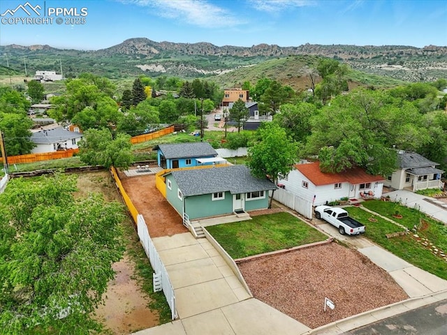 1112 Modes St, Colorado Springs, CO 80904 - drone / aerial view of a mountain backdrop