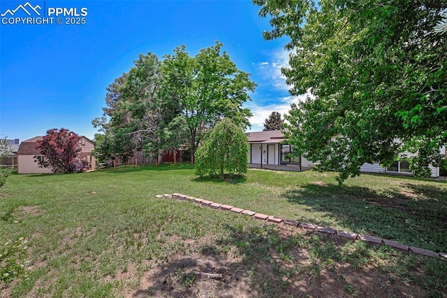 4059 Cooke Ln, Colorado Springs, CO 80911 - view of yard featuring an outdoor structure