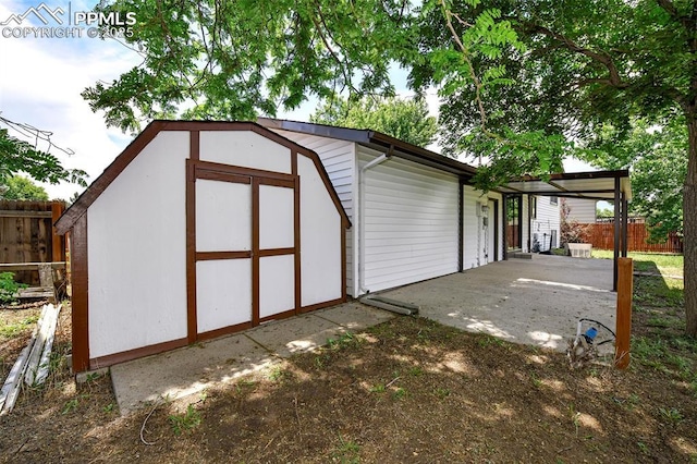 4059 Cooke Ln, Colorado Springs, CO 80911 - view of shed with a carport